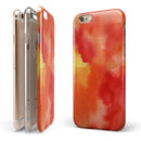 Red 53 Absorbed Watercolor Texture iPhone 6/6s or 6/6s Plus 2-Piece Hybrid INK-Fuzed Case