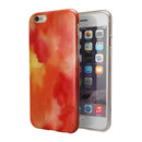 Red 53 Absorbed Watercolor Texture iPhone 6/6s or 6/6s Plus 2-Piece Hybrid INK-Fuzed Case
