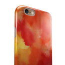 Red 53 Absorbed Watercolor Texture iPhone 6/6s or 6/6s Plus 2-Piece Hybrid INK-Fuzed Case
