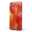 Red 53 Absorbed Watercolor Texture iPhone 6/6s or 6/6s Plus 2-Piece Hybrid INK-Fuzed Case