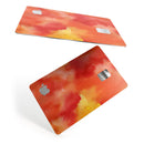 Red 53 Absorbed Watercolor Texture - Premium Protective Decal Skin-Kit for the Apple Credit Card
