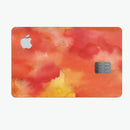 Red 53 Absorbed Watercolor Texture - Premium Protective Decal Skin-Kit for the Apple Credit Card