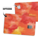 Red 53 Absorbed Watercolor Texture - Premium Protective Decal Skin-Kit for the Apple Credit Card