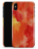 Red 53 Absorbed Watercolor Texture - iPhone X Clipit Case
