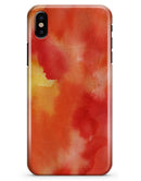 Red 53 Absorbed Watercolor Texture - iPhone X Clipit Case