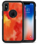 Red 53 Absorbed Watercolor Texture - iPhone X OtterBox Case & Skin Kits