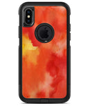 Red 53 Absorbed Watercolor Texture - iPhone X OtterBox Case & Skin Kits