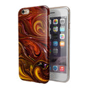 Red Acrylic Swirl iPhone 6/6s or 6/6s Plus 2-Piece Hybrid INK-Fuzed Case