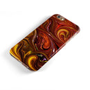 Red Acrylic Swirl iPhone 6/6s or 6/6s Plus 2-Piece Hybrid INK-Fuzed Case