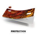 Red Acrylic Swirl - Premium Protective Decal Skin-Kit for the Apple Credit Card