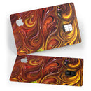 Red Acrylic Swirl - Premium Protective Decal Skin-Kit for the Apple Credit Card