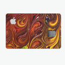 Red Acrylic Swirl - Premium Protective Decal Skin-Kit for the Apple Credit Card