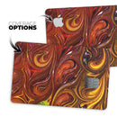 Red Acrylic Swirl - Premium Protective Decal Skin-Kit for the Apple Credit Card