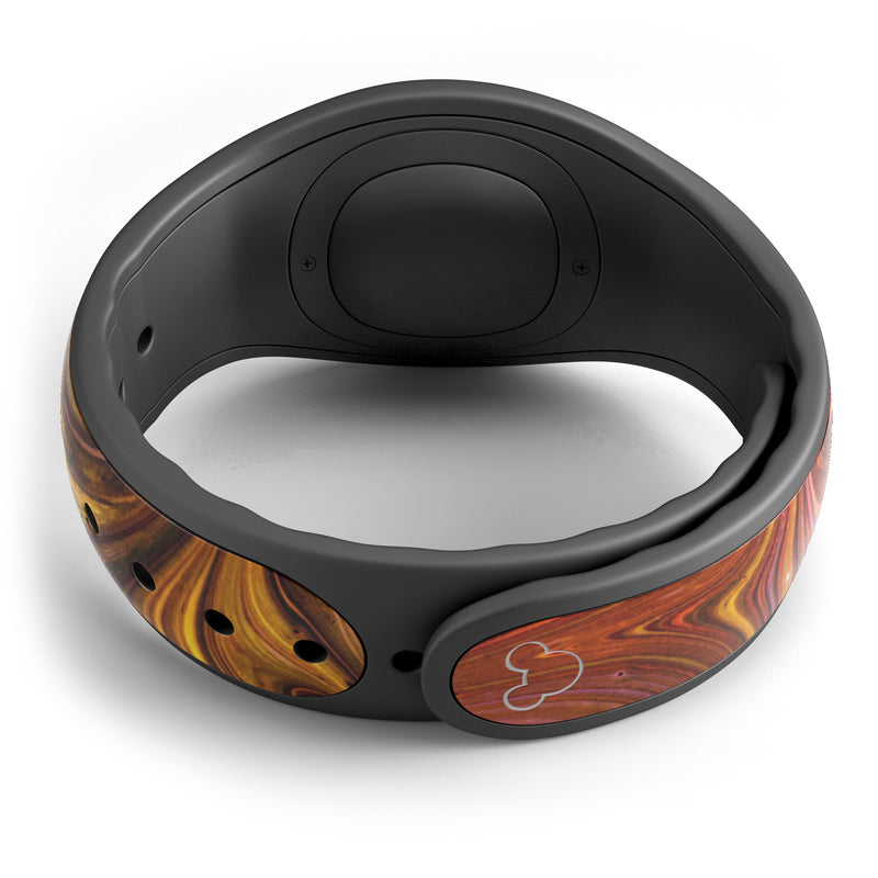 Red Acrylic Swirl - Decal Skin Wrap Kit for the Disney Magic Band