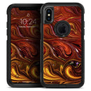 Red Acrylic Swirl - Skin Kit for the iPhone OtterBox Cases