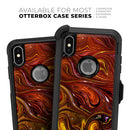 Red Acrylic Swirl - Skin Kit for the iPhone OtterBox Cases