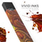 Red Acrylic Swirl - Premium Decal Protective Skin-Wrap Sticker compatible with the Juul Labs vaping device