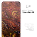Red Acrylic Swirl - Premium Vinyl Skin Decal for Samsung Galaxy S25 Ultra, S24, S23, S22 & All Galaxy S Models