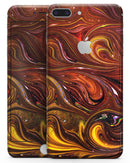 Red Acrylic Swirl - Skin-kit for the iPhone 8 or 8 Plus
