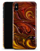 Red Acrylic Swirl - iPhone X Clipit Case