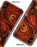 Red Acrylic Swirl - iPhone X Clipit Case