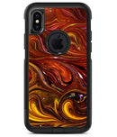 Red Acrylic Swirl - iPhone X OtterBox Case & Skin Kits