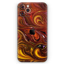 Red Acrylic Swirl - Protective Skin Wrap & Decal – Compatible with iPhone SE to iPhone 17 Pro Max (All Models)