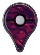 Red Chiseled Geometric Shapes Pokémon GO Plus Vinyl Protective Decal Skin Kit