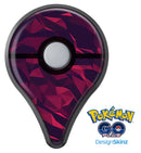 Red Chiseled Geometric Shapes Pokémon GO Plus Vinyl Protective Decal Skin Kit
