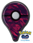 Red Chiseled Geometric Shapes Pokémon GO Plus Vinyl Protective Decal Skin Kit