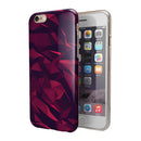 Red Chiseled Geometric Shapes iPhone 6/6s or 6/6s Plus 2-Piece Hybrid INK-Fuzed Case