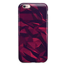 Red Chiseled Geometric Shapes iPhone 6/6s or 6/6s Plus 2-Piece Hybrid INK-Fuzed Case