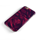 Red Chiseled Geometric Shapes iPhone 6/6s or 6/6s Plus 2-Piece Hybrid INK-Fuzed Case