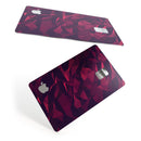 Red Chiseled Geometric Shapes - Premium Protective Decal Skin-Kit for the Apple Credit Card