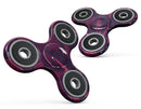 Red Chiseled Geometric Shapes Full-Body Fidget Spinner Skin-Kit