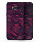 Red Chiseled Geometric Shapes - Samsung Galaxy S8 Full-Body Skin Kit