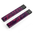 Red Chiseled Geometric Shapes - Premium Decal Protective Skin-Wrap Sticker compatible with the Juul Labs vaping device