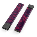 Red Chiseled Geometric Shapes - Premium Decal Protective Skin-Wrap Sticker compatible with the Juul Labs vaping device