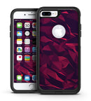 Red Chiseled Geometric Shapes - iPhone 7 or 7 Plus Commuter Case Skin Kit