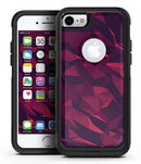 Red Chiseled Geometric Shapes - iPhone 7 or 8 OtterBox Case & Skin Kits