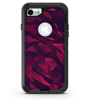 Red Chiseled Geometric Shapes - iPhone 7 or 8 OtterBox Case & Skin Kits