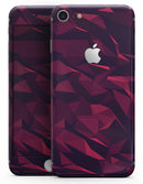 Red Chiseled Geometric Shapes - Skin-kit for the iPhone 8 or 8 Plus
