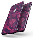 Red Chiseled Geometric Shapes - Skin-kit for the iPhone 8 or 8 Plus