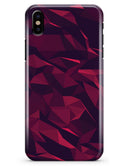 Red Chiseled Geometric Shapes - iPhone X Clipit Case
