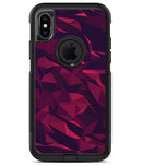 Red Chiseled Geometric Shapes - iPhone X OtterBox Case & Skin Kits