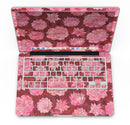Red Floral Succulents - MacBook Pro with Retina Display Full-Coverage Skin Kit