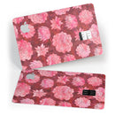 Red Floral Succulents - Premium Protective Decal Skin-Kit for the Apple Credit Card