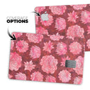 Red Floral Succulents - Premium Protective Decal Skin-Kit for the Apple Credit Card