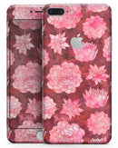 Red Floral Succulents - Skin-kit for the iPhone 8 or 8 Plus