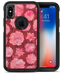 Red Floral Succulents - iPhone X OtterBox Case & Skin Kits